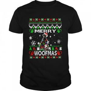 Merry Woofmas Great Dane Christmas Shirt